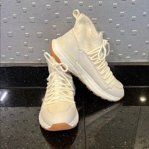 Aldo Cream High-Top Sneakers